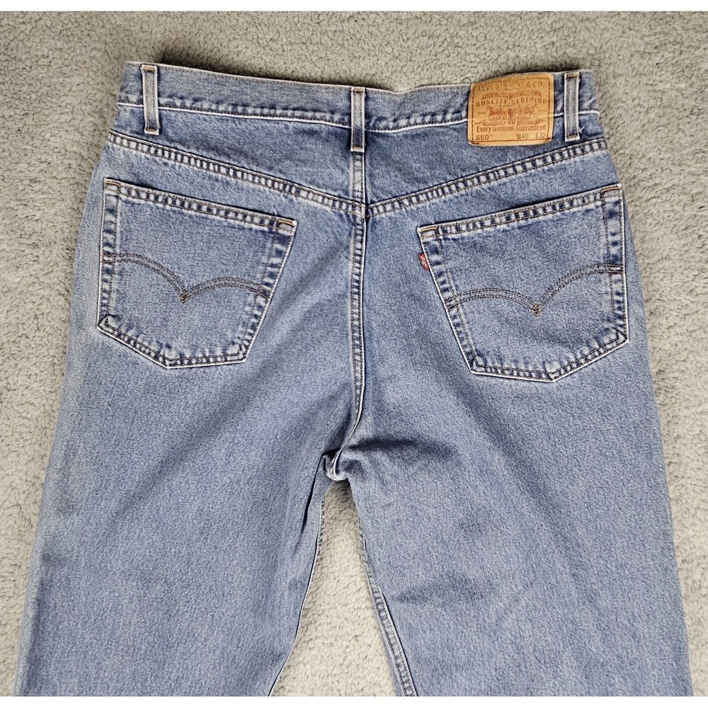 Levi's 550 Relaxed Fit Jeans Men's 36x32 Medium Wash Denim 90s Vintage - Picture 3 of 7